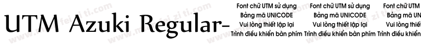 UTM Azuki Regular字体转换